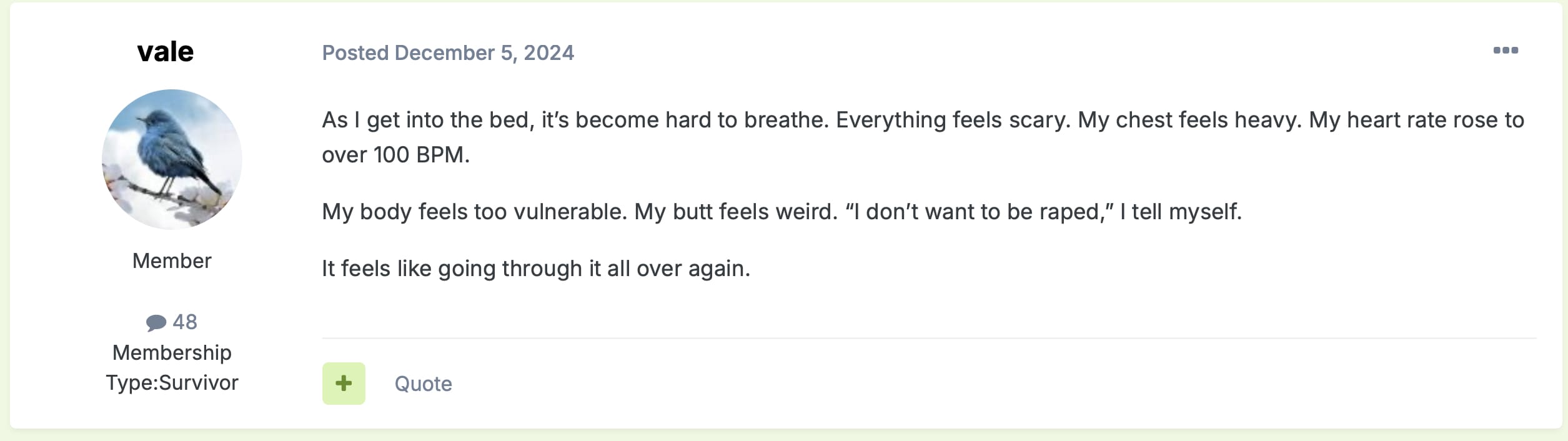 Roza dismisses her actions