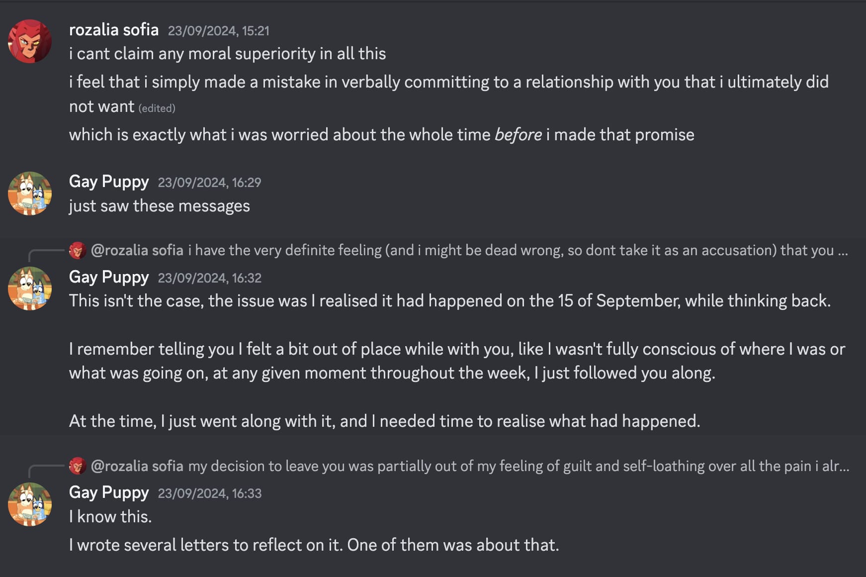 Roza uses manipulation tactic of downplaying her actions