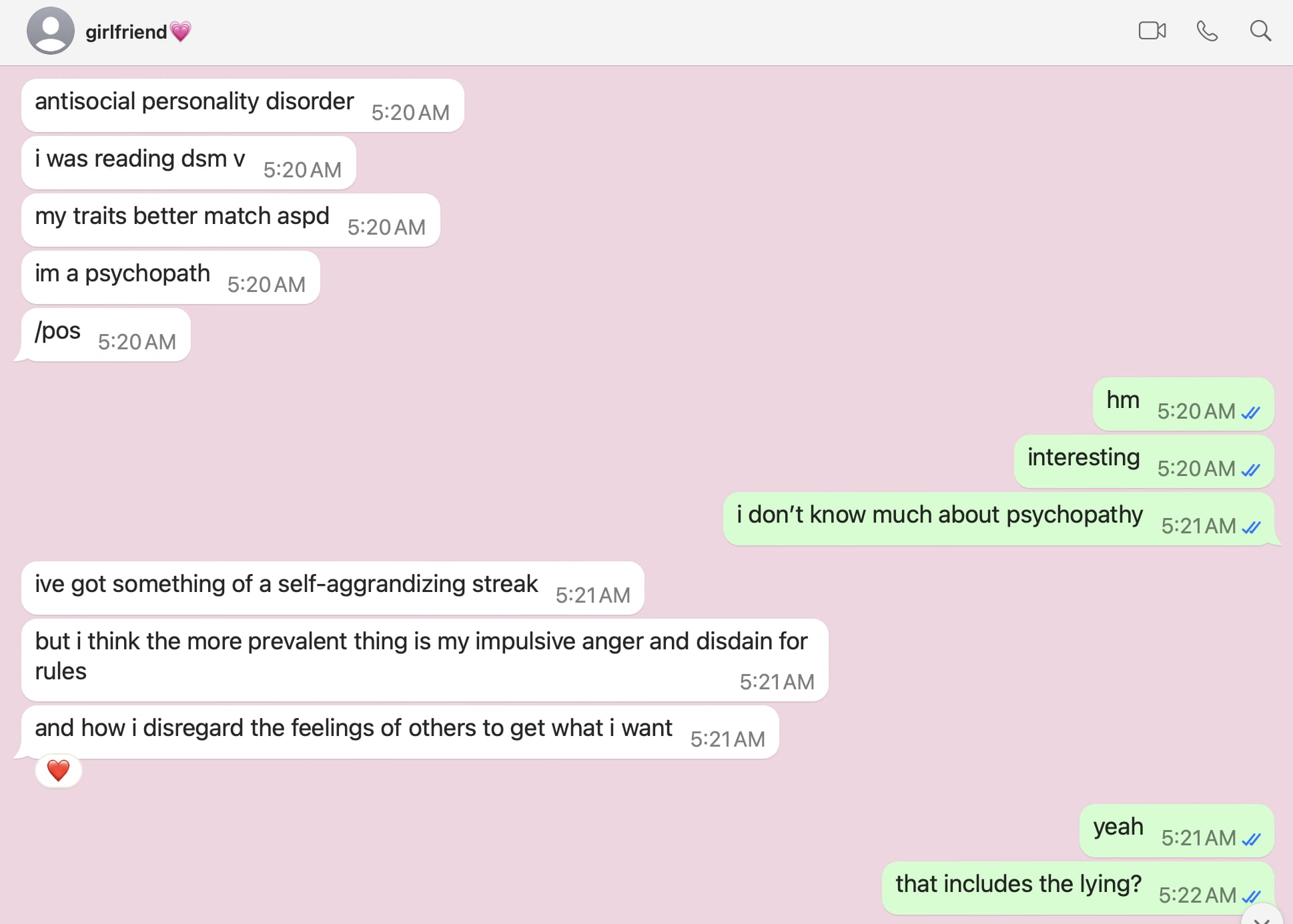 Roza confirms she is a psychopath